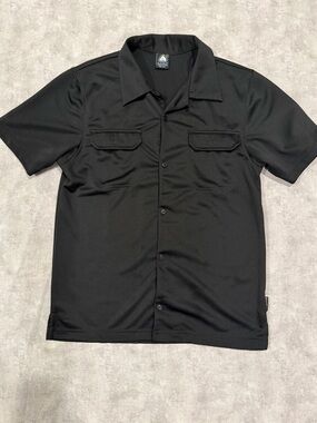 Vintage Y2K Nike ACG Black Short-Sleeve Button Shirt